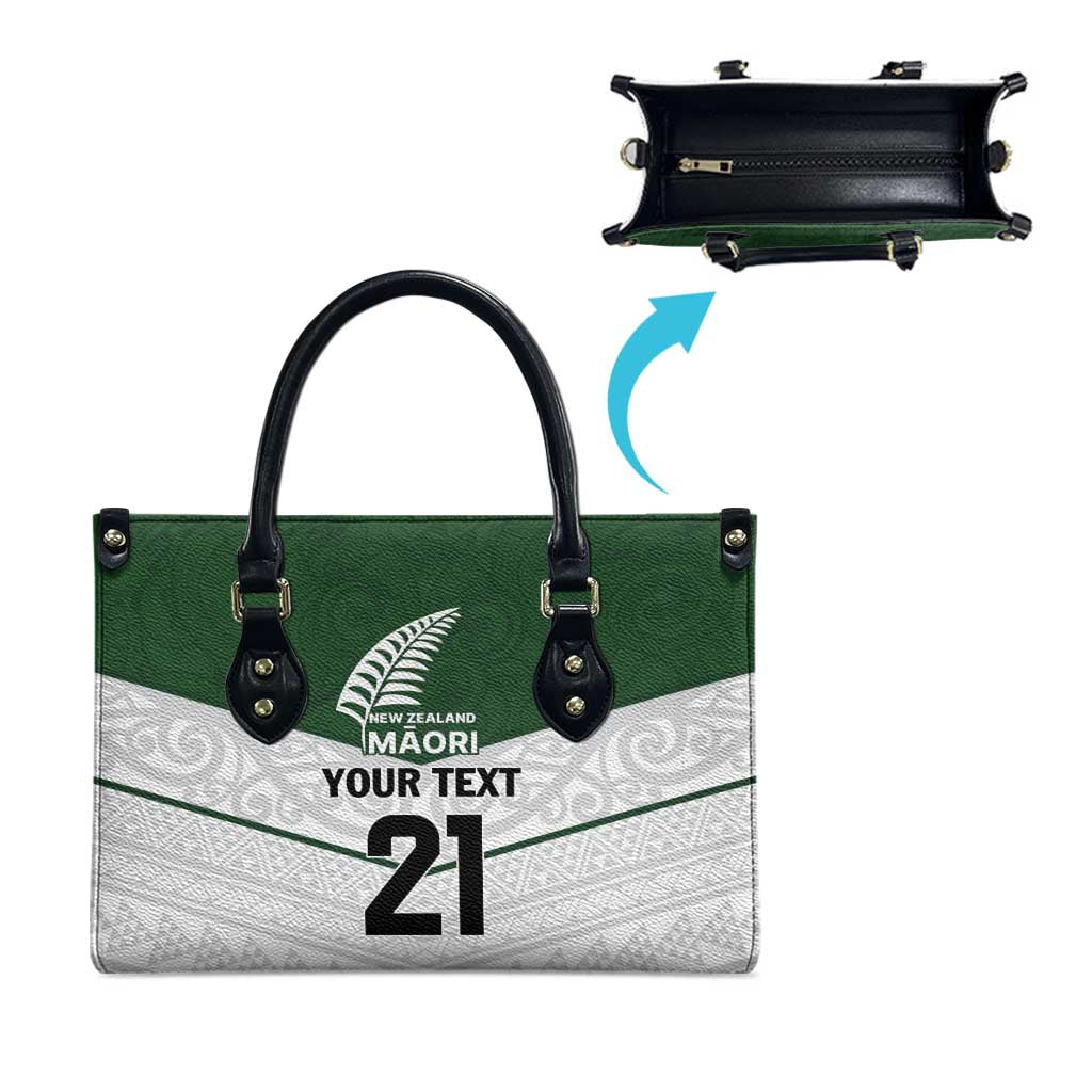 Custom New Zealand Maori Niho Taniwha Leather Bag - Aussie Hoodie