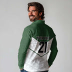 Custom New Zealand Maori Niho Taniwha Long Sleeve Polo Shirt