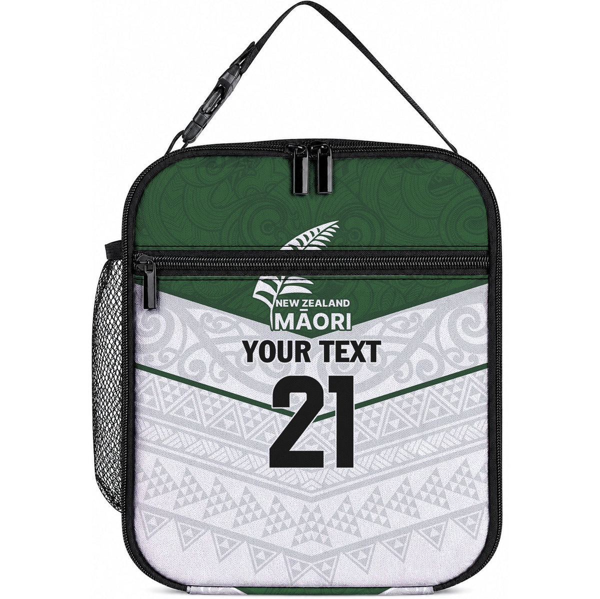 Custom New Zealand Maori Niho Taniwha Lunch Bag