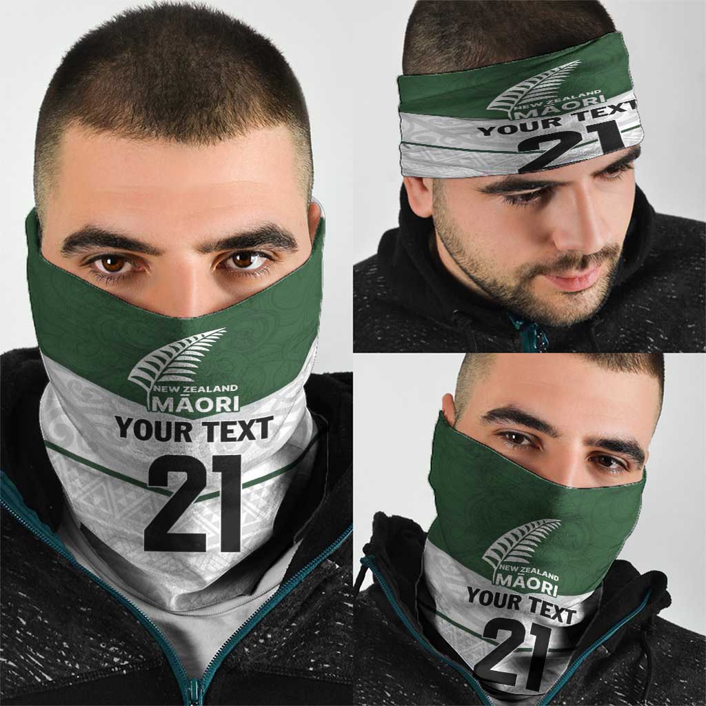 Custom New Zealand Maori Niho Taniwha Neck Gaiter - Aussie Hoodie
