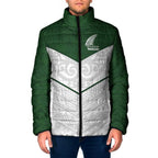 Custom New Zealand Maori Niho Taniwha Padded Jacket - Aussie Hoodie