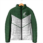 Custom New Zealand Maori Niho Taniwha Padded Jacket - Aussie Hoodie