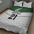 Custom New Zealand Maori Niho Taniwha Quilt Bed Set