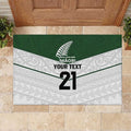 Custom New Zealand Maori Niho Taniwha Rubber Doormat