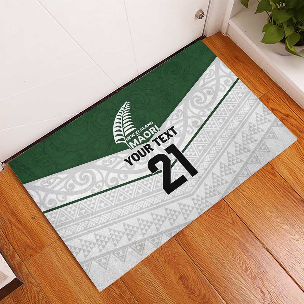 Custom New Zealand Maori Niho Taniwha Rubber Doormat