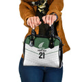 Custom New Zealand Maori Niho Taniwha Shoulder Handbag