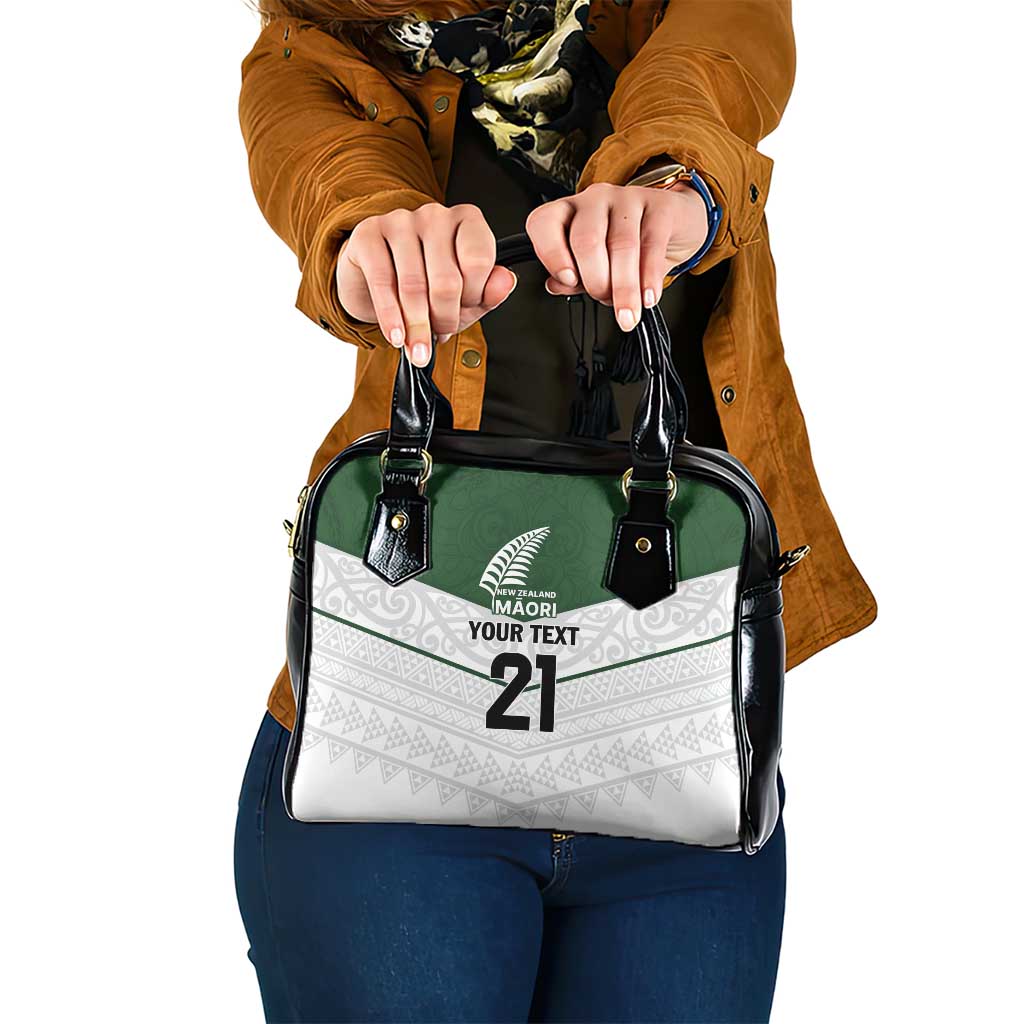 Custom New Zealand Maori Niho Taniwha Shoulder Handbag