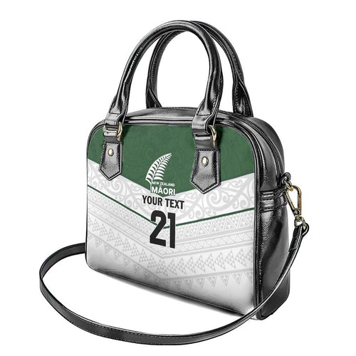 Custom New Zealand Maori Niho Taniwha Shoulder Handbag