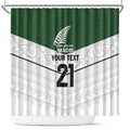 Custom New Zealand Maori Niho Taniwha Shower Curtain