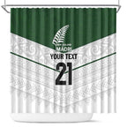 Custom New Zealand Maori Niho Taniwha Shower Curtain