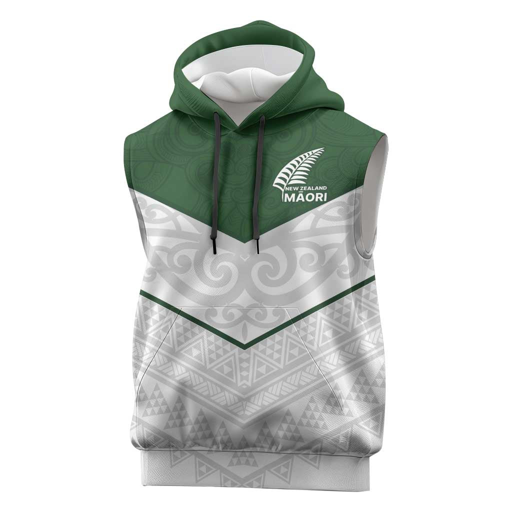 Custom New Zealand Maori Niho Taniwha Sleeveless Hoodie - Aussie Hoodie