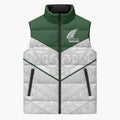 Custom New Zealand Maori Niho Taniwha Sleeveless Puffer Jacket - Aussie Hoodie
