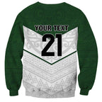 Custom New Zealand Maori Niho Taniwha Sweatshirt