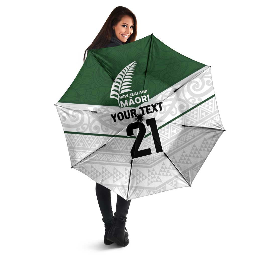 Custom New Zealand Maori Niho Taniwha Umbrella - Aussie Hoodie