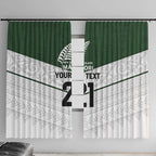 Custom New Zealand Maori Niho Taniwha Window Curtain