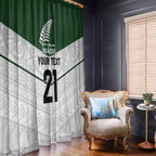 Custom New Zealand Maori Niho Taniwha Window Curtain