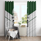 Custom New Zealand Maori Niho Taniwha Window Curtain