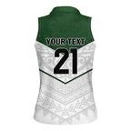 Custom New Zealand Maori Niho Taniwha Women Sleeveless Polo Shirt