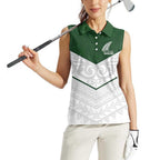 Custom New Zealand Maori Niho Taniwha Women Sleeveless Polo Shirt