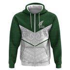 Custom New Zealand Maori Niho Taniwha Zip Hoodie