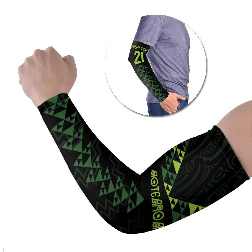 Custom New Zealand Maori Koru Koiri Motif Arm Sleeves - Aussie Hoodie