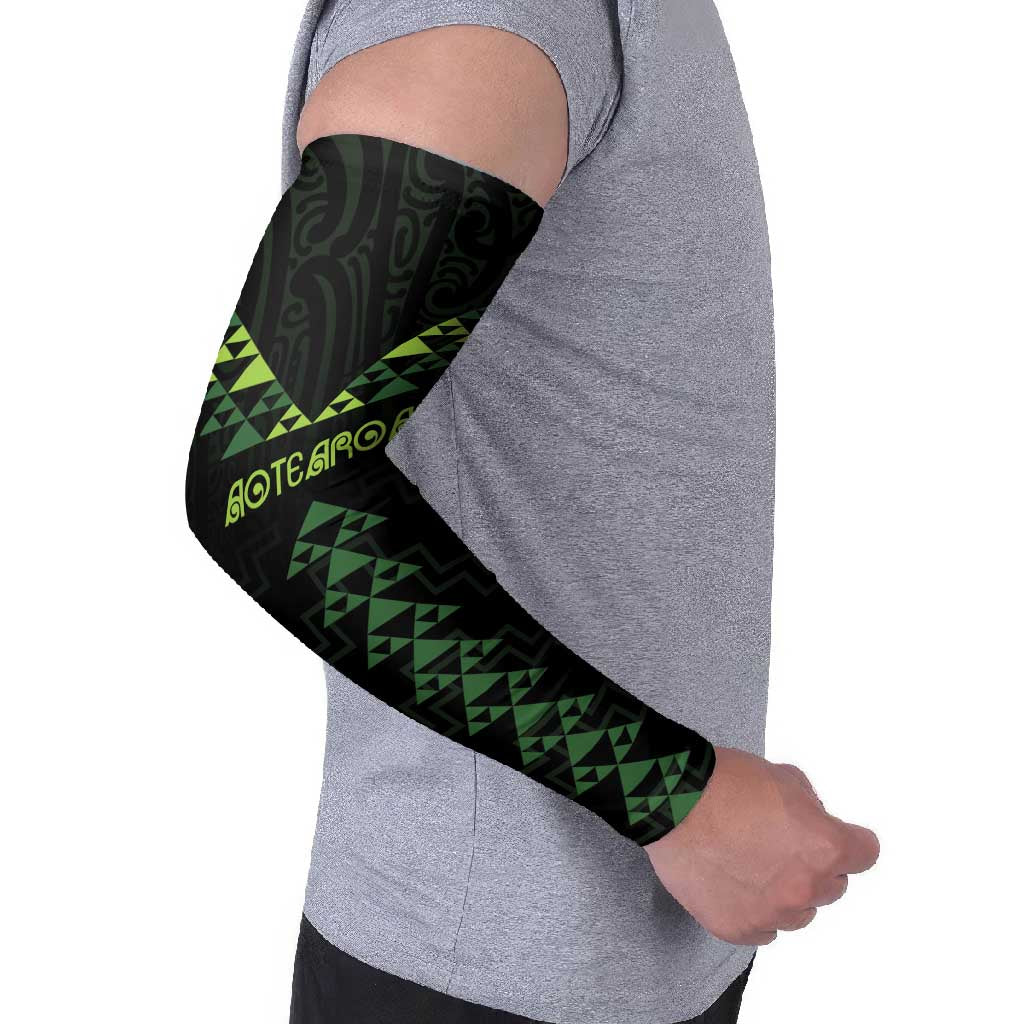 Custom New Zealand Maori Koru Koiri Motif Arm Sleeves - Aussie Hoodie