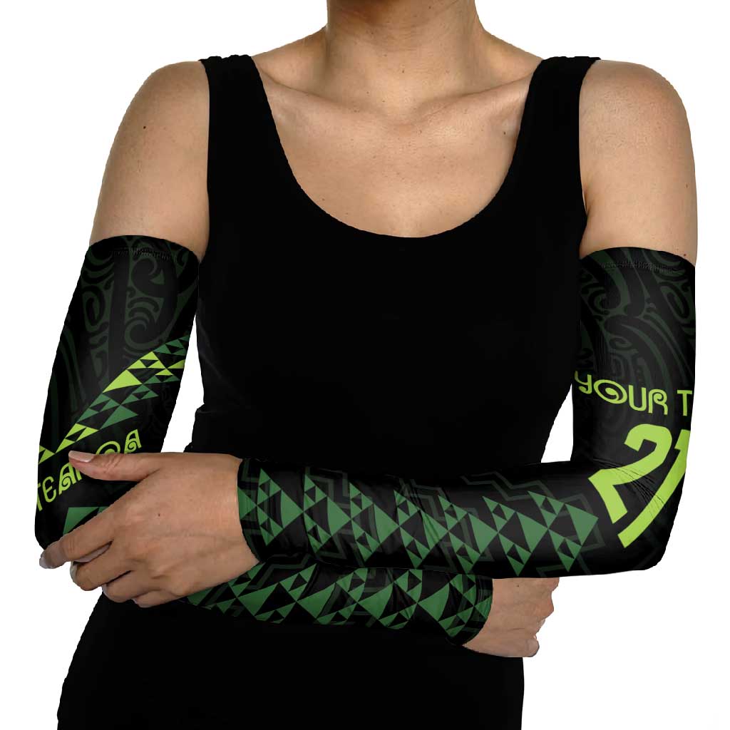Custom New Zealand Maori Koru Koiri Motif Arm Sleeves - Aussie Hoodie