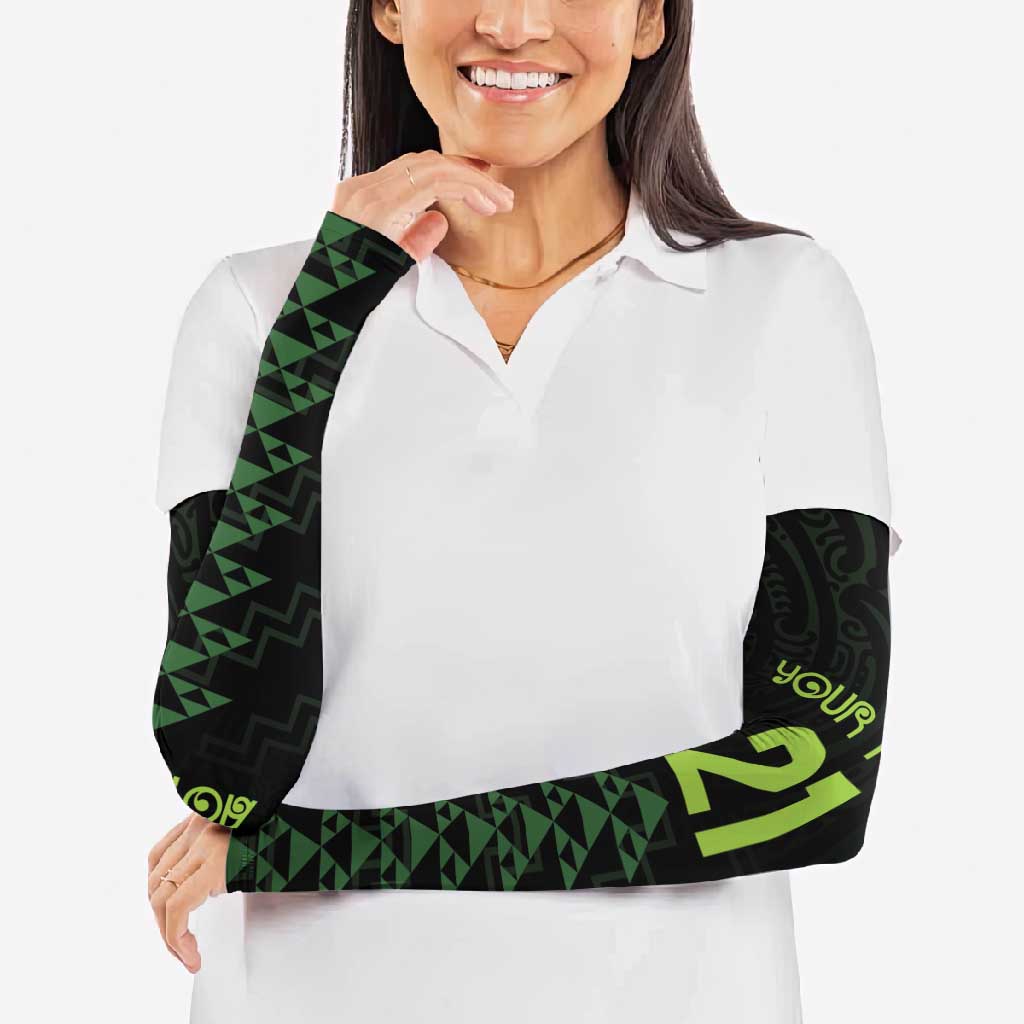 Custom New Zealand Maori Koru Koiri Motif Arm Sleeves - Aussie Hoodie