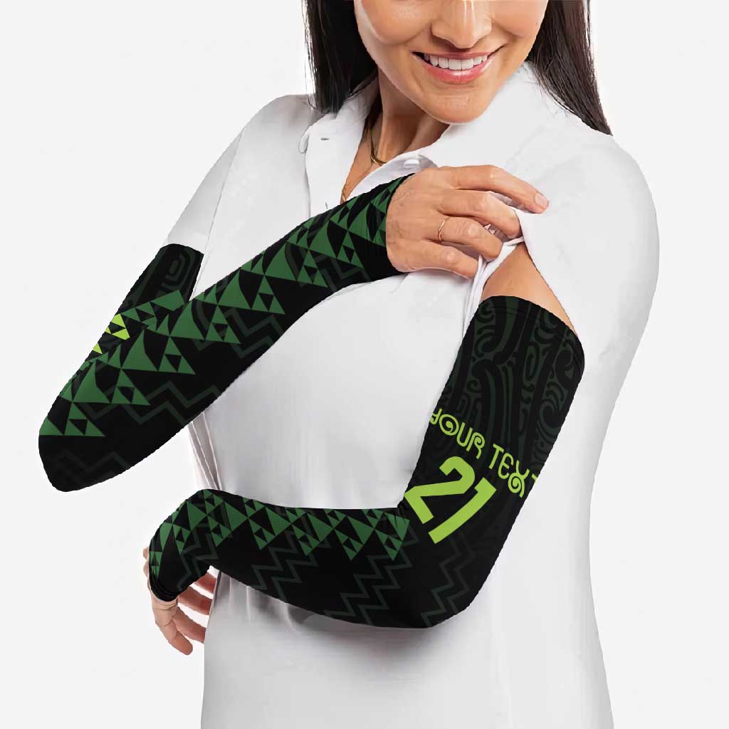 Custom New Zealand Maori Koru Koiri Motif Arm Sleeves - Aussie Hoodie