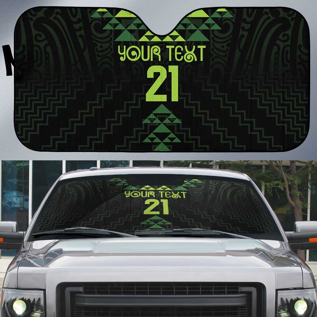 Custom New Zealand Maori Koru Koiri Motif Auto Sun Shade - Aussie Hoodie