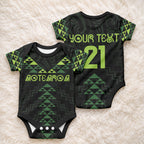 Custom New Zealand Maori Koru Koiri Motif Baby Onesie