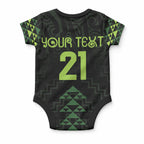 Custom New Zealand Maori Koru Koiri Motif Baby Onesie