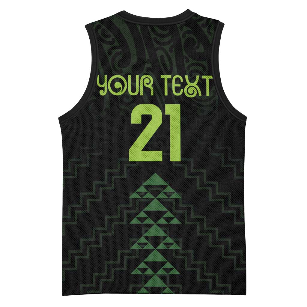 Custom New Zealand Maori Koru Koiri Motif Basketball Jersey - Aussie Hoodie