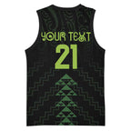 Custom New Zealand Maori Koru Koiri Motif Basketball Jersey - Aussie Hoodie