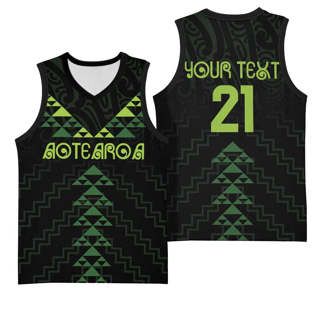 Custom New Zealand Maori Koru Koiri Motif Basketball Jersey - Aussie Hoodie