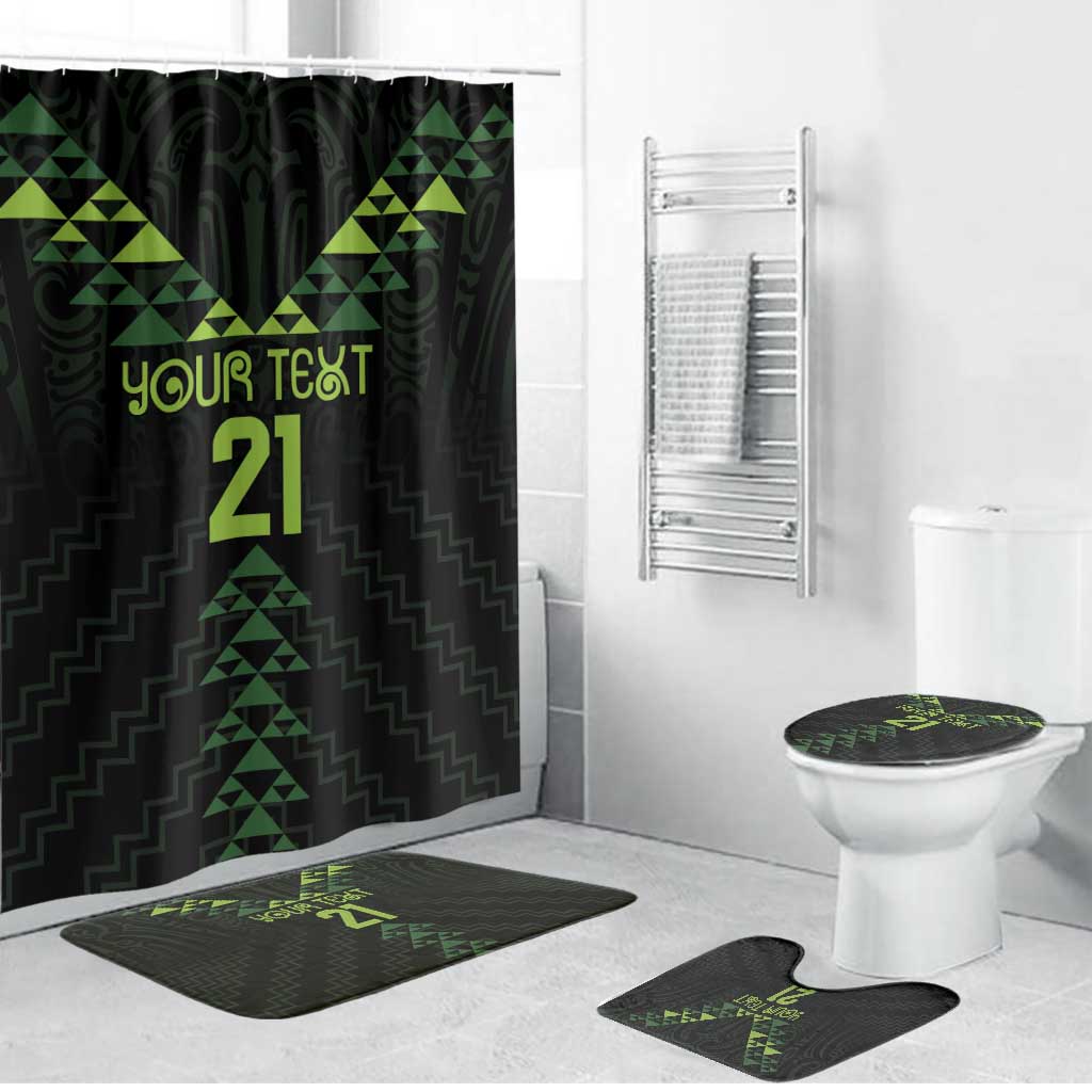 Custom New Zealand Maori Koru Koiri Motif Bathroom Set - Aussie Hoodie