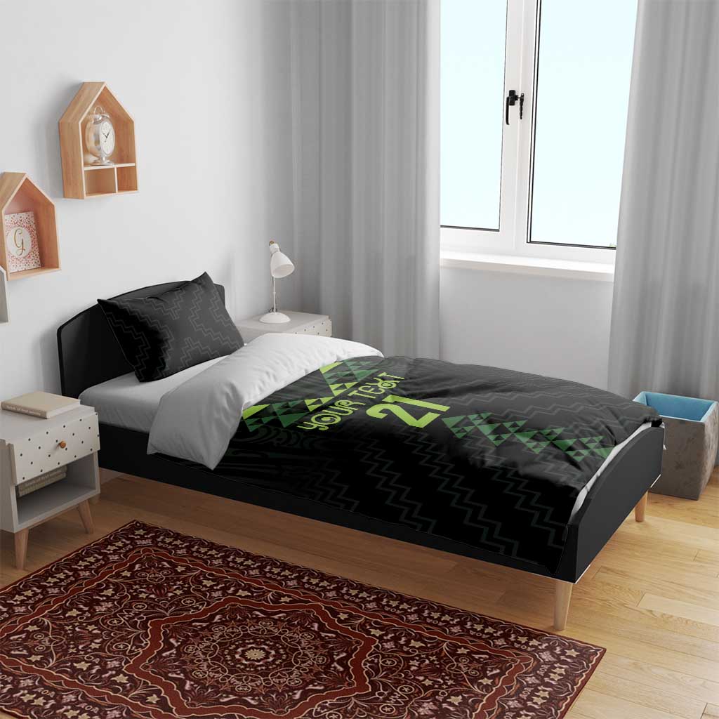 Custom New Zealand Maori Koru Koiri Motif Bedding Set