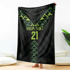 Custom New Zealand Maori Koru Koiri Motif Blanket