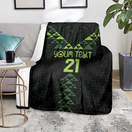 Custom New Zealand Maori Koru Koiri Motif Blanket
