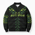 Custom New Zealand Maori Koru Koiri Motif Bomber Puffer Jacket - Aussie Hoodie