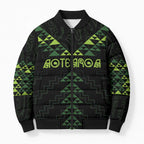 Custom New Zealand Maori Koru Koiri Motif Bomber Puffer Jacket - Aussie Hoodie