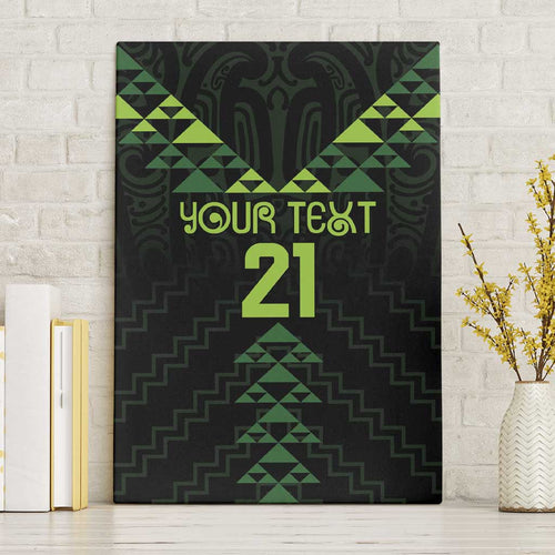 Custom New Zealand Maori Koru Koiri Motif Canvas Wall Art