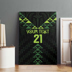 Custom New Zealand Maori Koru Koiri Motif Canvas Wall Art