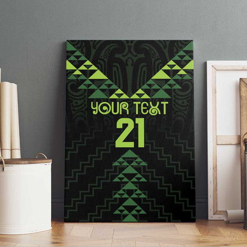 Custom New Zealand Maori Koru Koiri Motif Canvas Wall Art