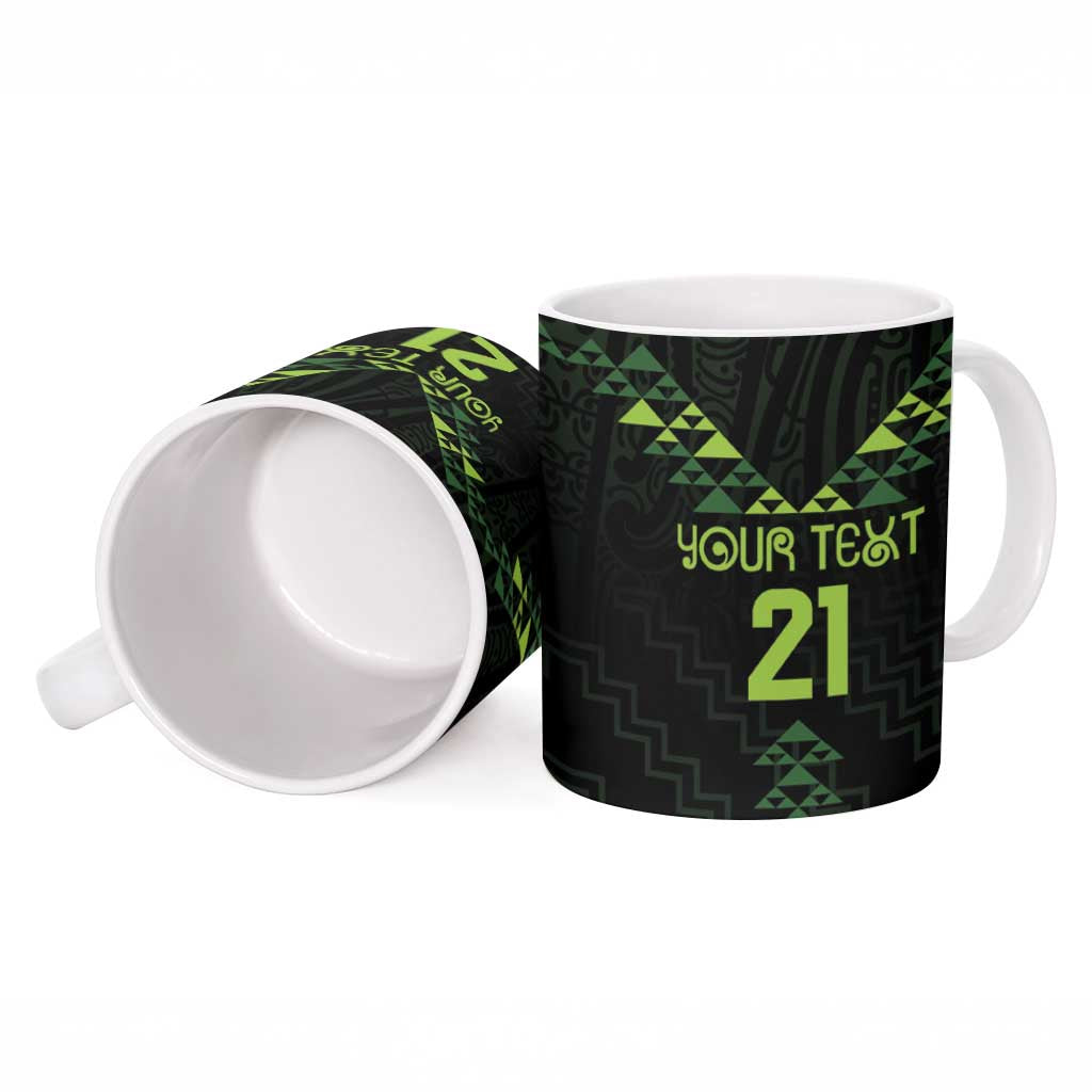 Custom New Zealand Maori Koru Koiri Motif Ceramic Mug - Aussie Hoodie