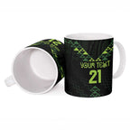 Custom New Zealand Maori Koru Koiri Motif Ceramic Mug - Aussie Hoodie