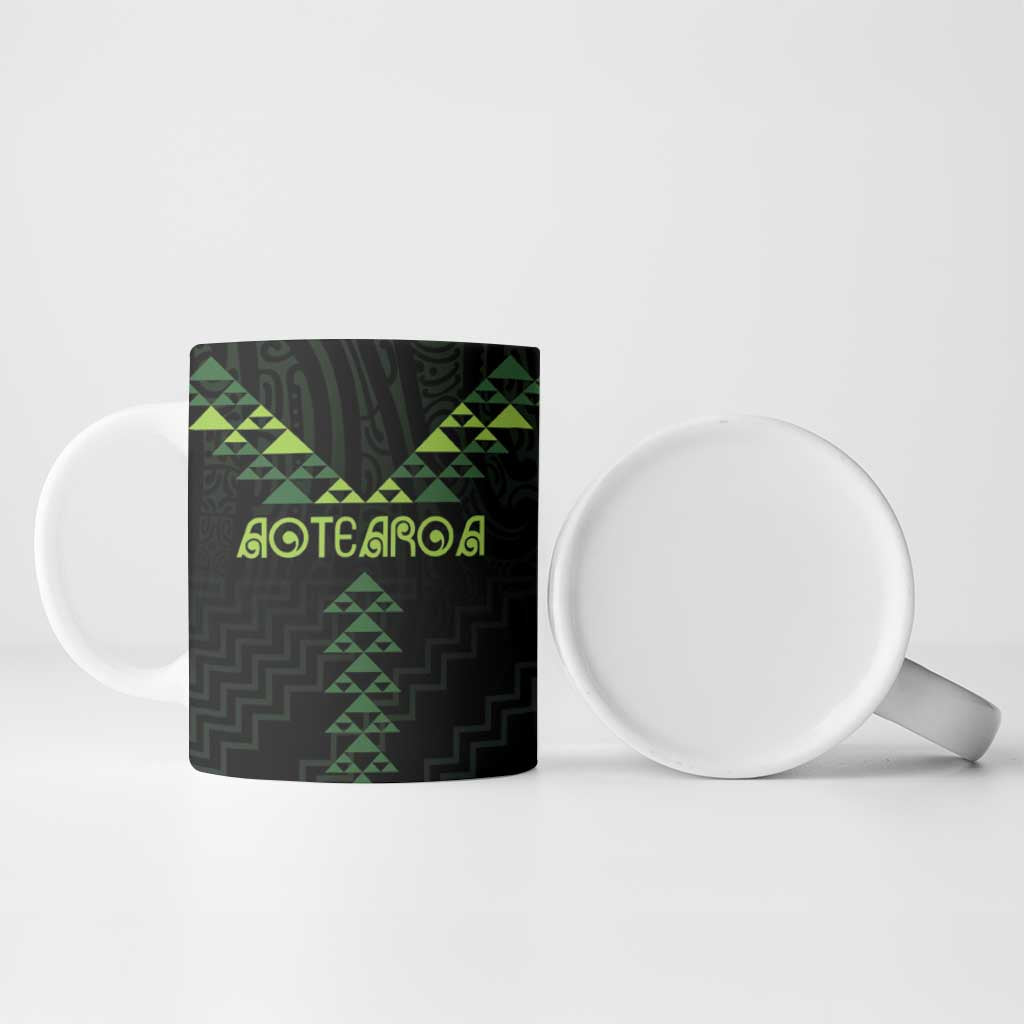Custom New Zealand Maori Koru Koiri Motif Ceramic Mug - Aussie Hoodie