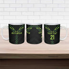 Custom New Zealand Maori Koru Koiri Motif Ceramic Mug - Aussie Hoodie