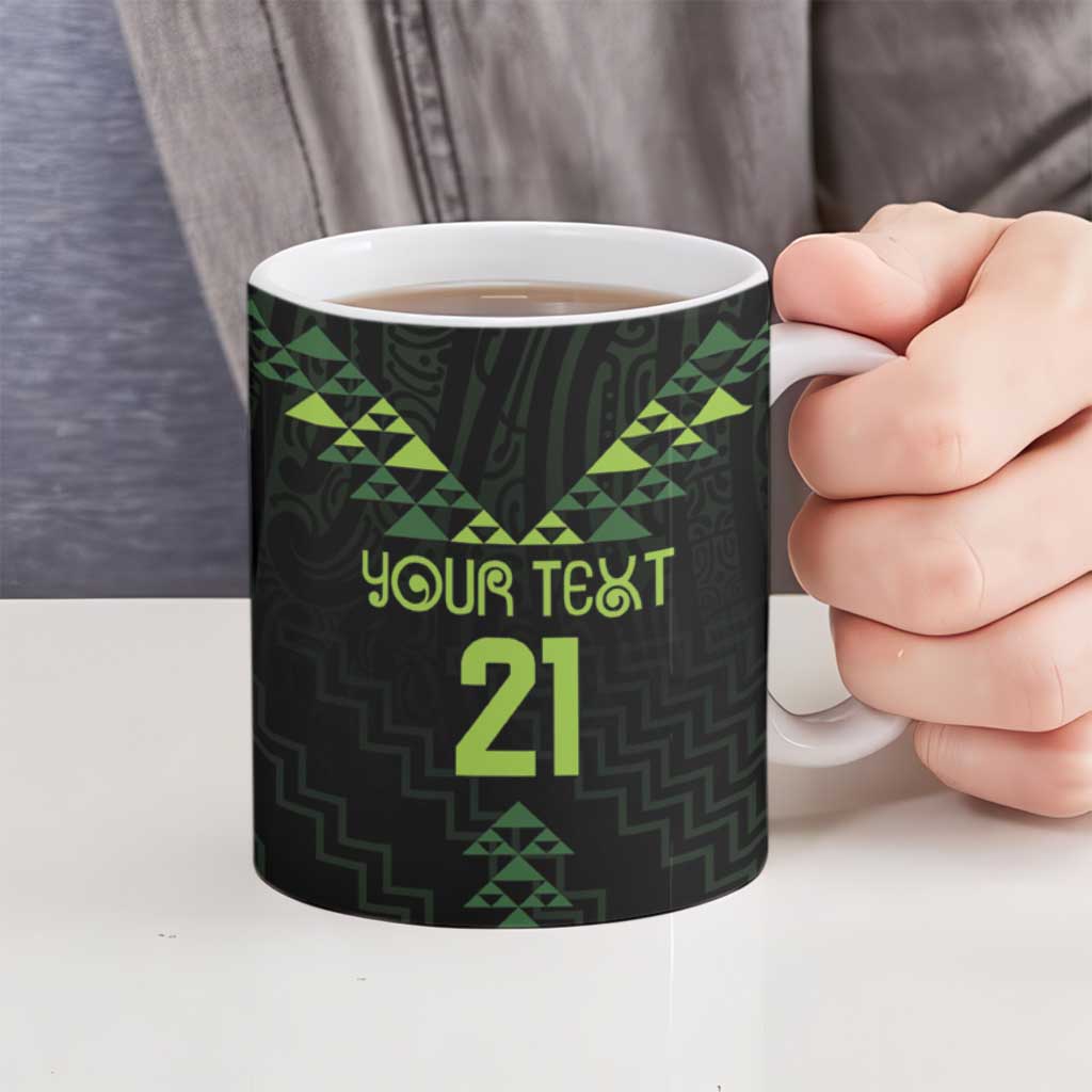 Custom New Zealand Maori Koru Koiri Motif Ceramic Mug - Aussie Hoodie