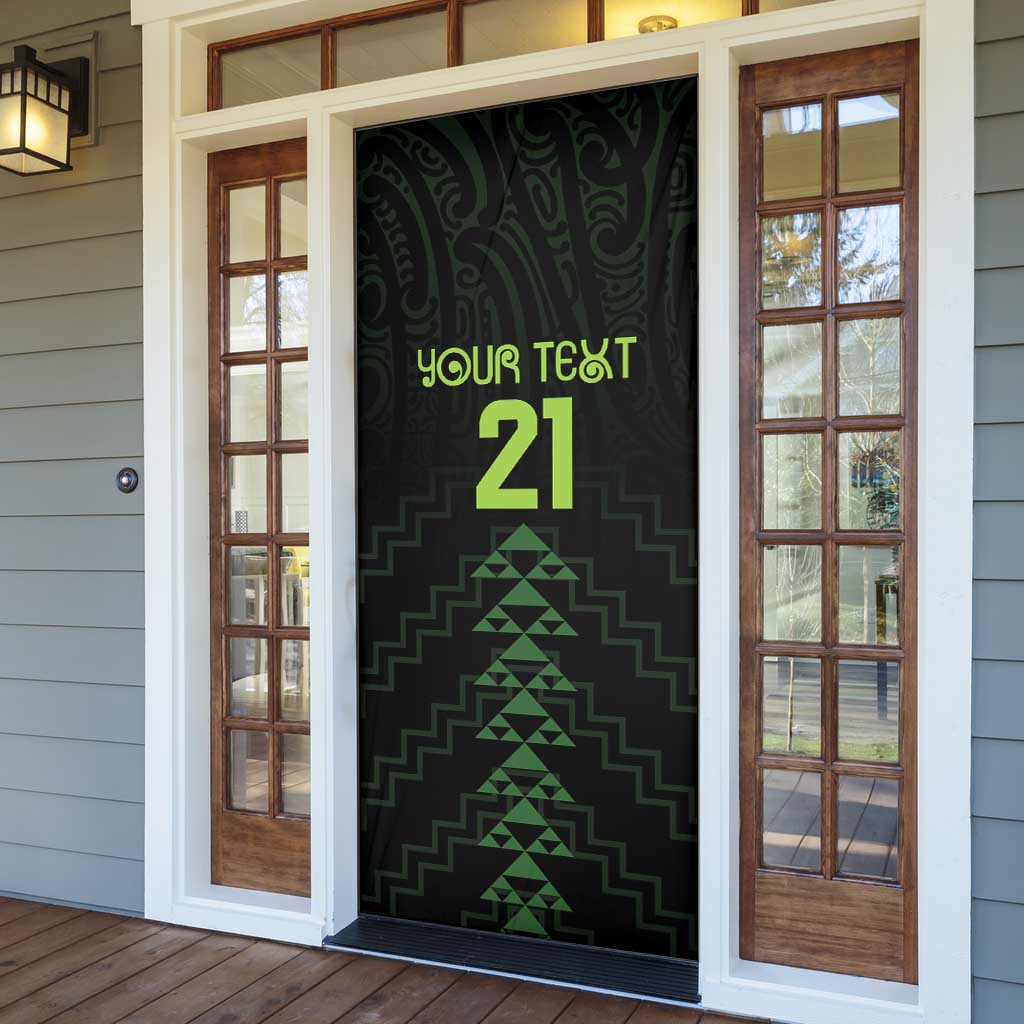 Custom New Zealand Maori Koru Koiri Motif Door Cover - Aussie Hoodie